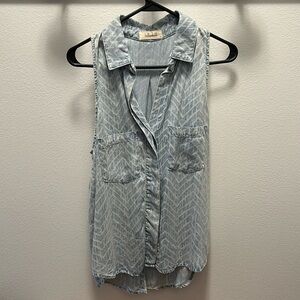 Bella Dahl, button down tank, size small